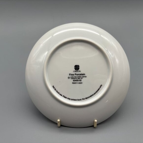 Vintage American Greetings Fine Porcelain Christmas 1993 Holiday Decor Plate - Picture 3 of 4